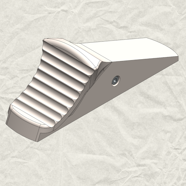 Blaser R8 - steel safety slide (silver color)